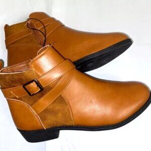 Comfort by Alexis Bendel Golda Women's Ankle Boot Tan Size 10